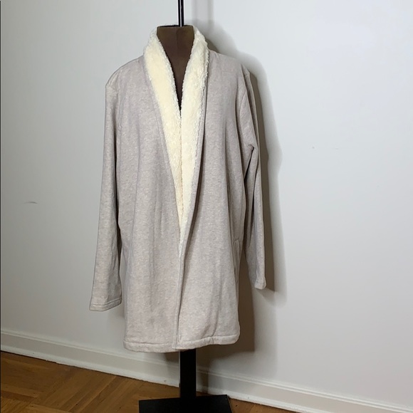 sherpa lined cozy cardigan